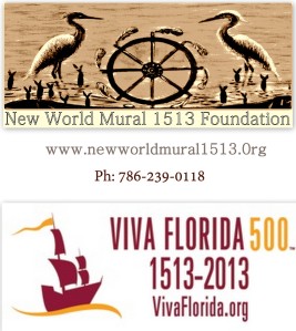 New World Mural 1513 logo with Viva Florida 500 Logo